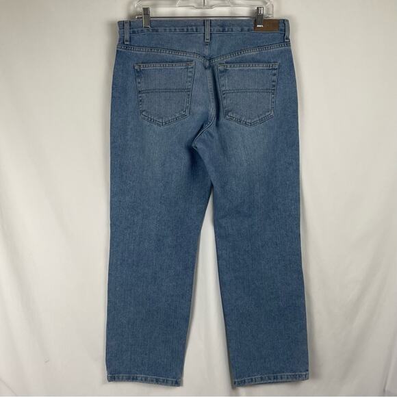 Tommy Hilfiger Boyfriend Mid Rise Straight Leg Blue Jeans Size 33 - Picture 4 of 10